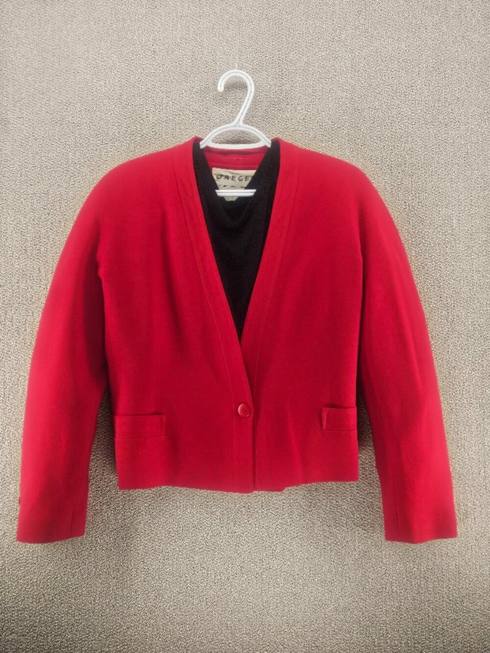 Jaeger 100% Wool Cropped Blazer-Vintage 70's
